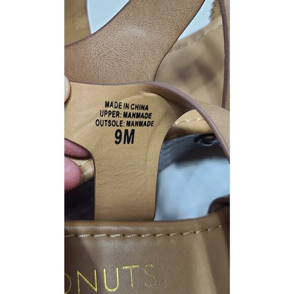 Coconuts by Matisse platform wedge tan sandals women's size 9 - Picture 7 of 8